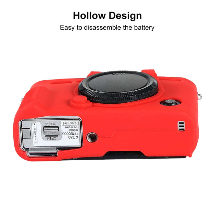 For FUJIFILM X-T30 II Soft Silicone Protective Case(Red)