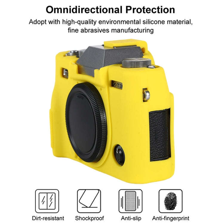 For FUJIFILM X-T30 II Soft Silicone Protective Case(Yellow)
