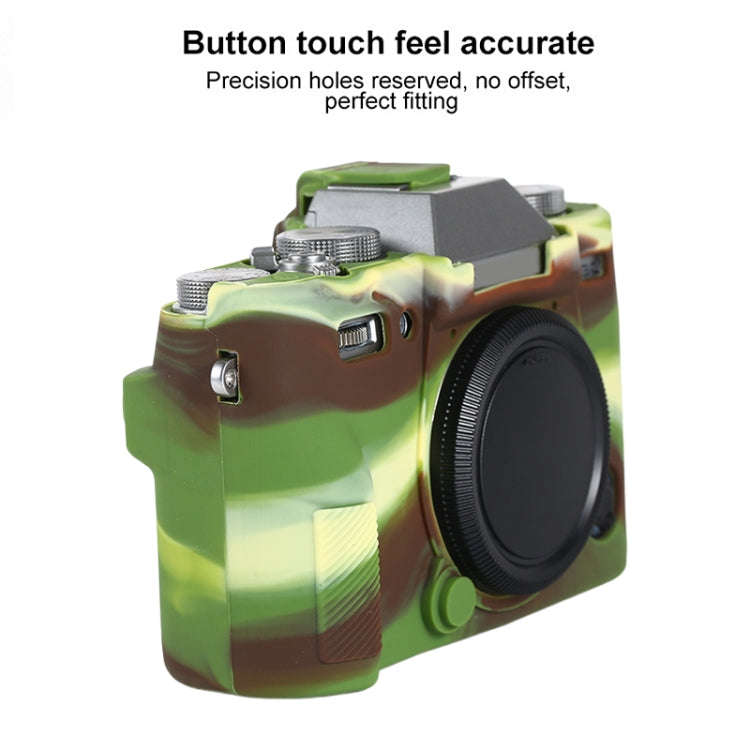 For FUJIFILM X-T30 II Soft Silicone Protective Case(Camouflage)