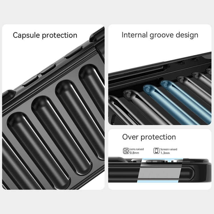 For Motorola Moto G24 Power Capsule Series Candy Color TPU Phone Case(Black)