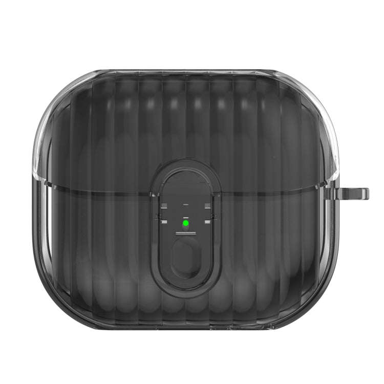 For Samsung Galaxy Buds3 Shell Look Earbuds Box Protective Case with Security Lock(Transparent Bl...