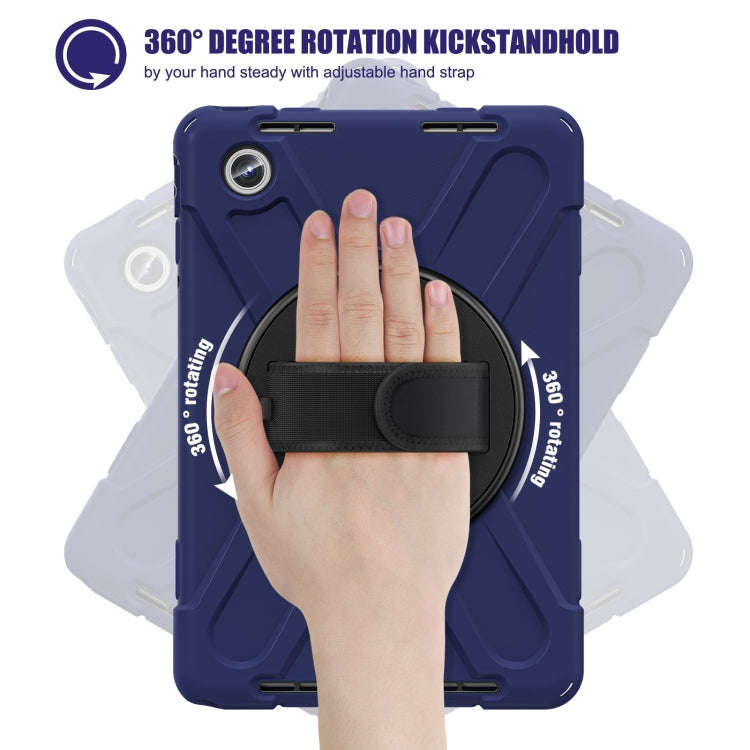 For Lenovo Tab M11 /Xiaomi Pad 11 2024 Rotatable Holder Silicone Hybrid PC Tablet Case with Shoul...