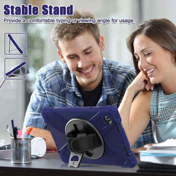 For Lenovo Tab M11 /Xiaomi Pad 11 2024 Rotatable Holder Silicone Hybrid PC Tablet Case with Shoul...