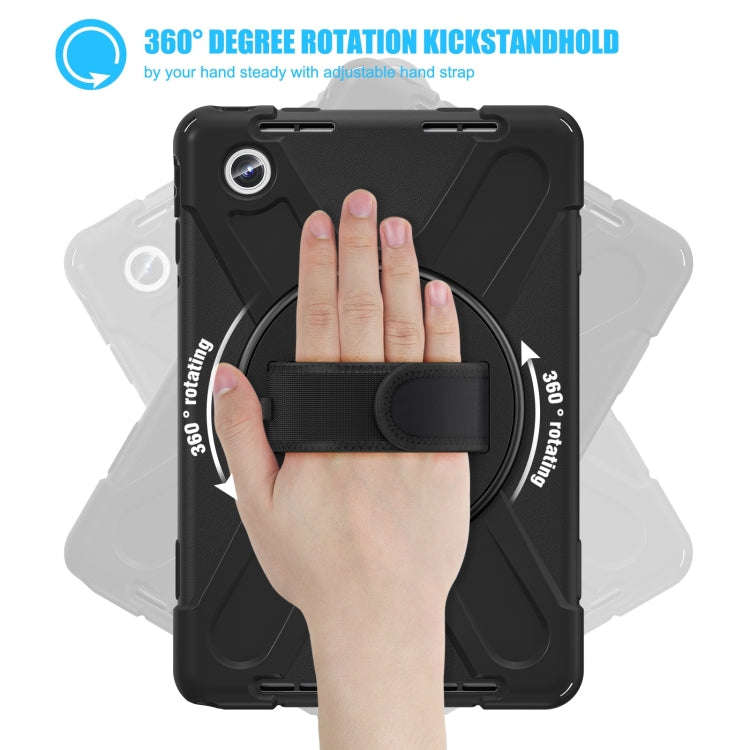 For Lenovo Tab M11 /Xiaomi Pad 11 2024 Rotatable Holder Silicone Hybrid PC Tablet Case with Shoul...