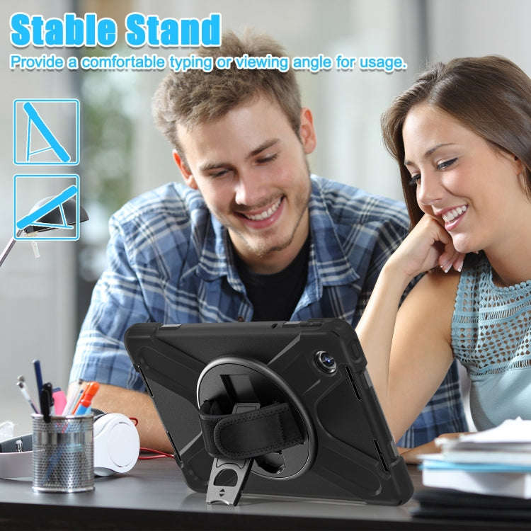 For Lenovo Tab M11 /Xiaomi Pad 11 2024 Rotatable Holder Silicone Hybrid PC Tablet Case with Shoul...