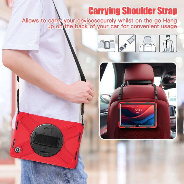 For Lenovo Tab M11 /Xiaomi Pad 11 2024 Rotatable Holder Silicone Hybrid PC Tablet Case with Shoul...