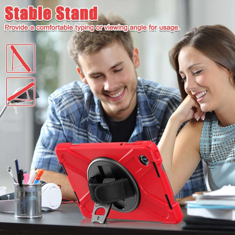 For Lenovo Tab M11 /Xiaomi Pad 11 2024 Rotatable Holder Silicone Hybrid PC Tablet Case with Shoul...