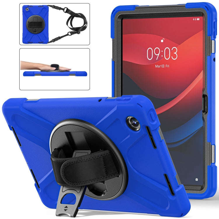 For Lenovo Tab M11 /Xiaomi Pad 11 2024 Rotatable Holder Silicone Hybrid PC Tablet Case with Shoul...