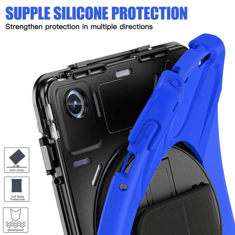For Lenovo Tab M11 /Xiaomi Pad 11 2024 Rotatable Holder Silicone Hybrid PC Tablet Case with Shoul...