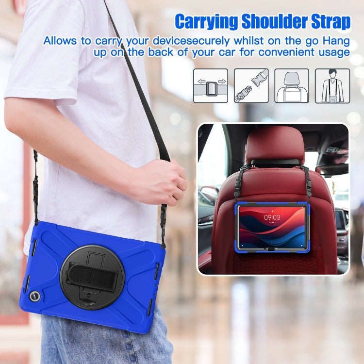 For Lenovo Tab M11 /Xiaomi Pad 11 2024 Rotatable Holder Silicone Hybrid PC Tablet Case with Shoul...
