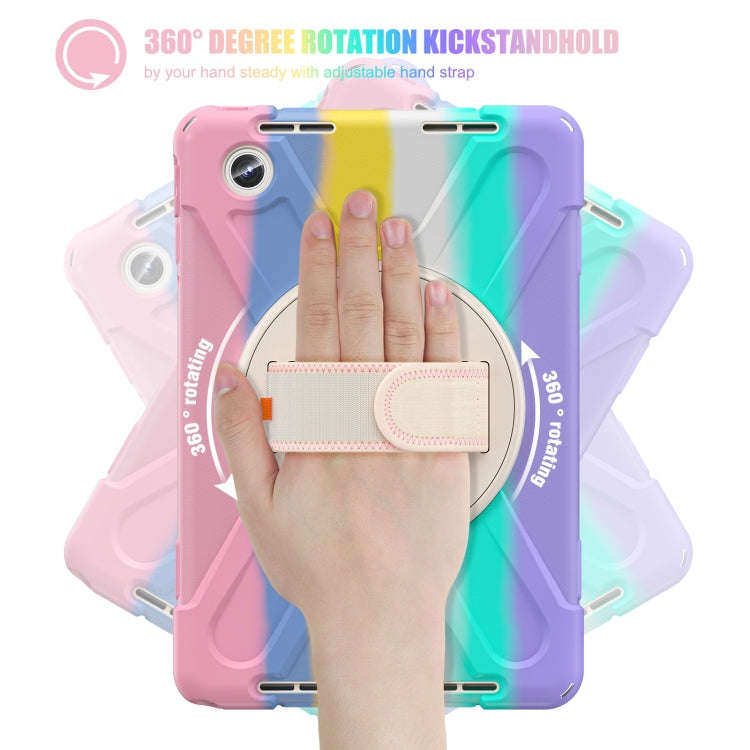 For Lenovo Tab M11 /Xiaomi Pad 11 2024 Rotatable Holder Silicone Hybrid PC Tablet Case with Shoul...