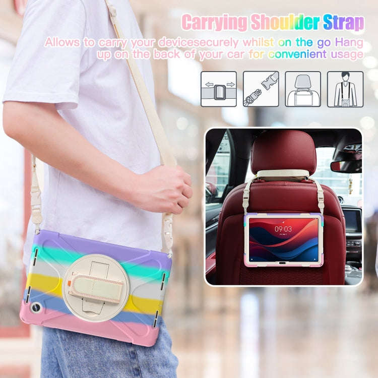 For Lenovo Tab M11 /Xiaomi Pad 11 2024 Rotatable Holder Silicone Hybrid PC Tablet Case with Shoul...