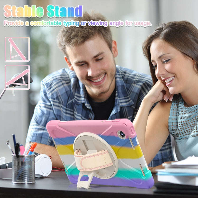 For Lenovo Tab M11 /Xiaomi Pad 11 2024 Rotatable Holder Silicone Hybrid PC Tablet Case with Shoul...