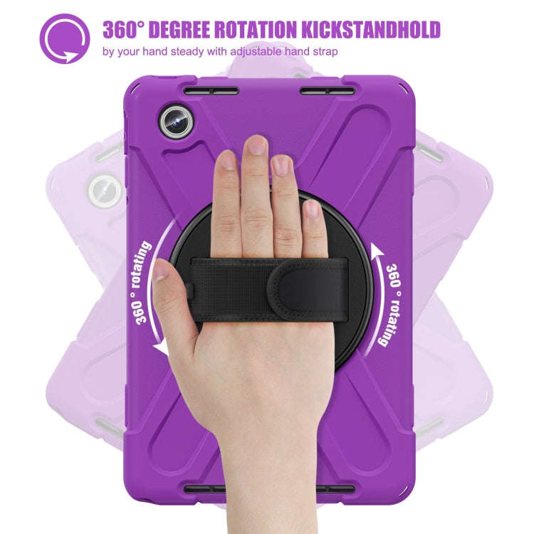 For Lenovo Tab M11 /Xiaomi Pad 11 2024 Rotatable Holder Silicone Hybrid PC Tablet Case with Shoul...