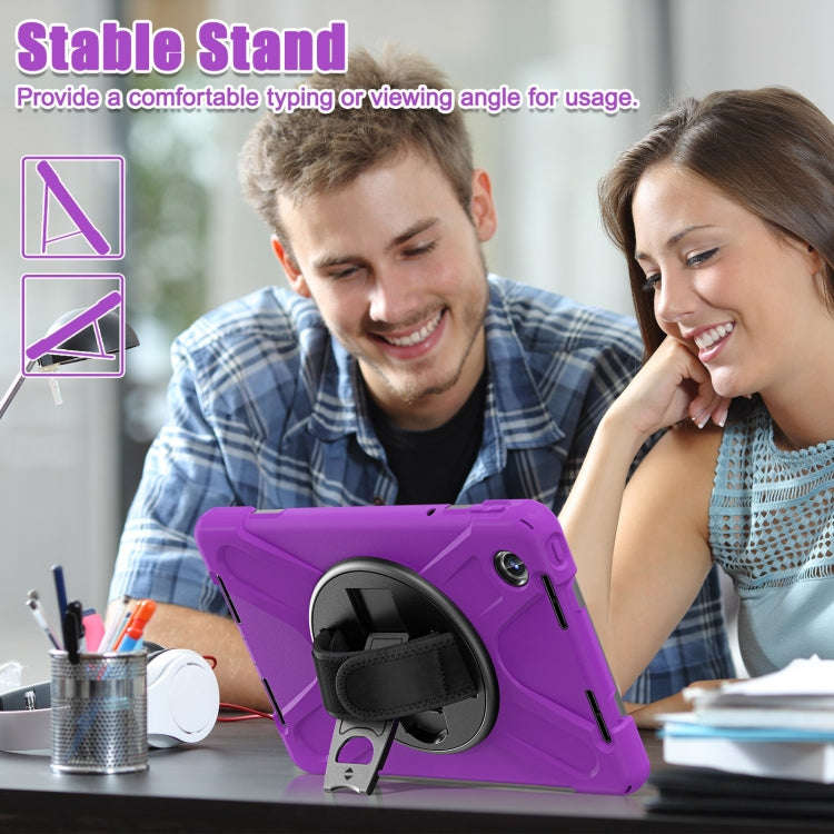 For Lenovo Tab M11 /Xiaomi Pad 11 2024 Rotatable Holder Silicone Hybrid PC Tablet Case with Shoul...