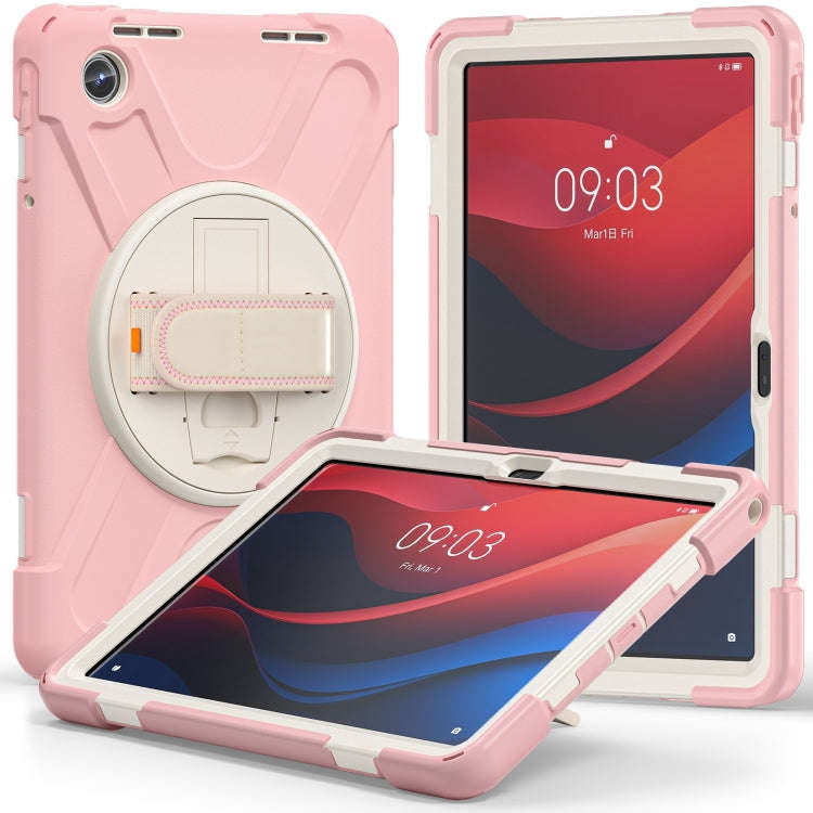 For Lenovo Tab M11 /Xiaomi Pad 11 2024 Rotatable Holder Silicone Hybrid PC Tablet Case with Shoul...