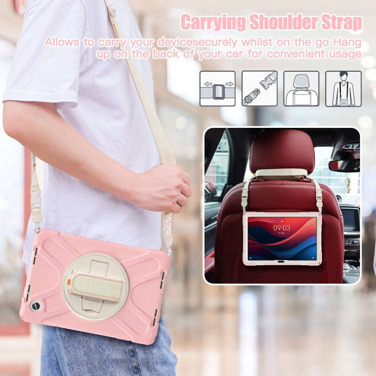 For Lenovo Tab M11 /Xiaomi Pad 11 2024 Rotatable Holder Silicone Hybrid PC Tablet Case with Shoul...