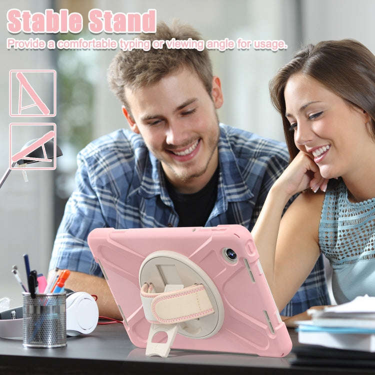 For Lenovo Tab M11 /Xiaomi Pad 11 2024 Rotatable Holder Silicone Hybrid PC Tablet Case with Shoul...