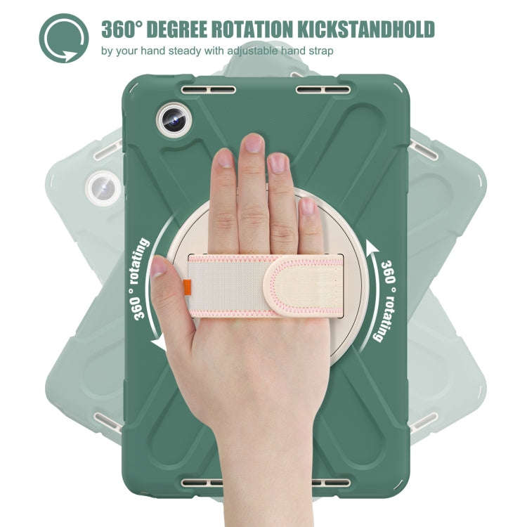 For Lenovo Tab M11 /Xiaomi Pad 11 2024 Rotatable Holder Silicone Hybrid PC Tablet Case with Shoul...