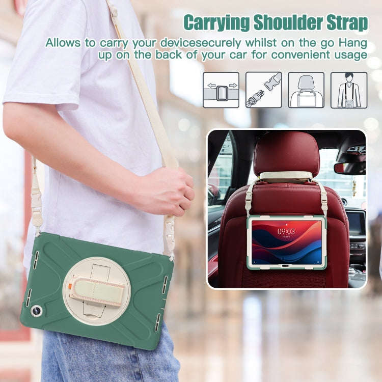 For Lenovo Tab M11 /Xiaomi Pad 11 2024 Rotatable Holder Silicone Hybrid PC Tablet Case with Shoul...