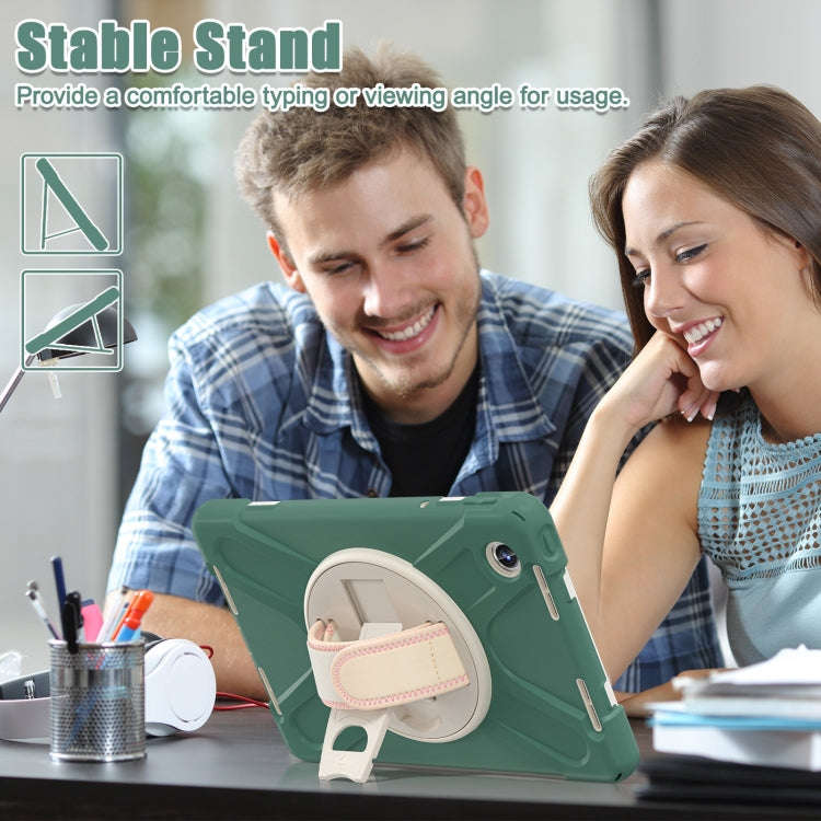For Lenovo Tab M11 /Xiaomi Pad 11 2024 Rotatable Holder Silicone Hybrid PC Tablet Case with Shoul...