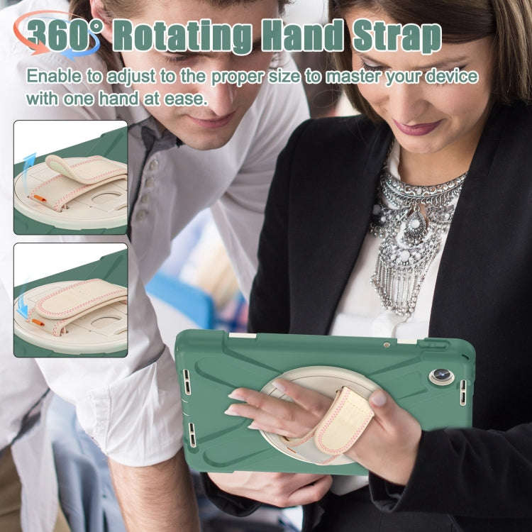 For Lenovo Tab M11 /Xiaomi Pad 11 2024 Rotatable Holder Silicone Hybrid PC Tablet Case with Shoul...