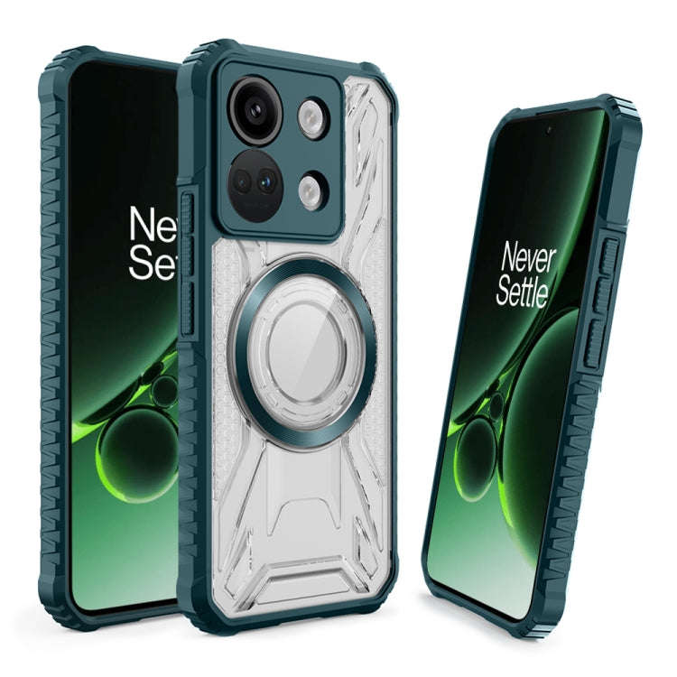 For OnePlus Nord 3 CD Texture Magsafe Phone Case(Dark Green)