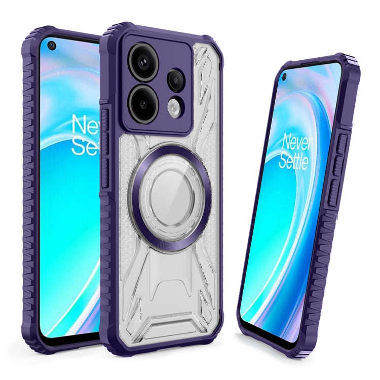 For OnePlus Nord CE 2 Lite 5G CD Texture Magsafe Phone Case(Dark Purple)