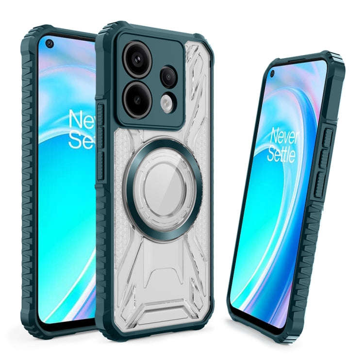 For OnePlus Nord CE 2 Lite 5G CD Texture Magsafe Phone Case(Dark Green)
