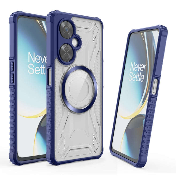 For OnePlus Nord CE 3 CD Texture Magsafe Phone Case(Sapphire)