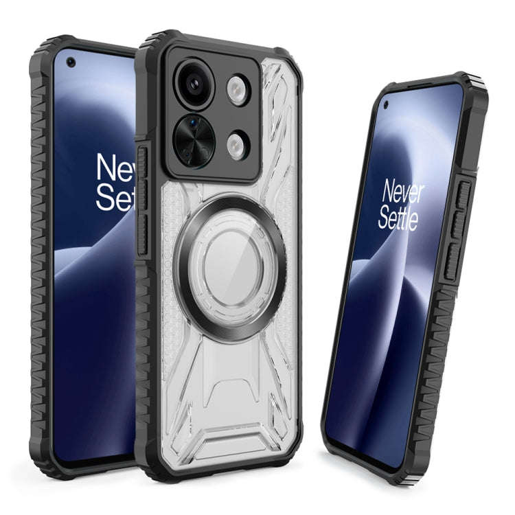 For OnePlus Nord 2T CD Texture Magsafe Phone Case(Black)