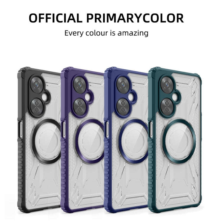 For OnePlus Nord CE 3 Lite CD Texture Magsafe Phone Case(Dark Purple)