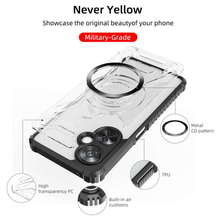 For OnePlus Nord CE 3 Lite CD Texture Magsafe Phone Case(Dark Green)