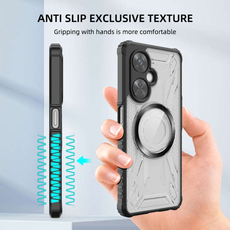 For OnePlus Nord CE 3 Lite CD Texture Magsafe Phone Case(Dark Purple)