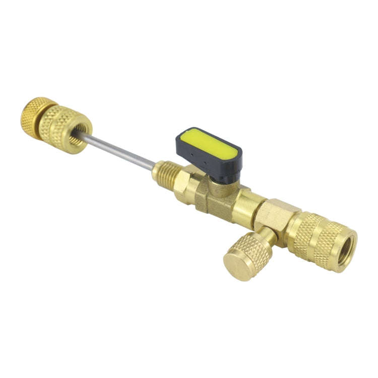 19pcs / Set Air Conditioning Valve Core Remover with Wrench(Gold)
