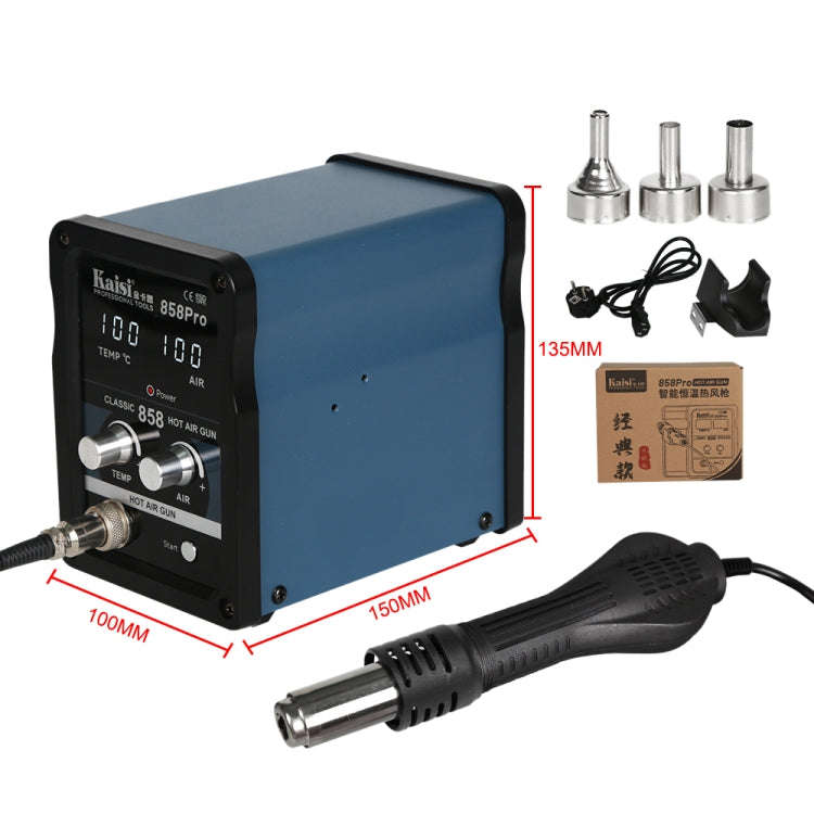 Kaisi 858Pro Smart Sleep Lead-free Digital Display Hot Air Gun Desoldering Station, Plug:US Plug