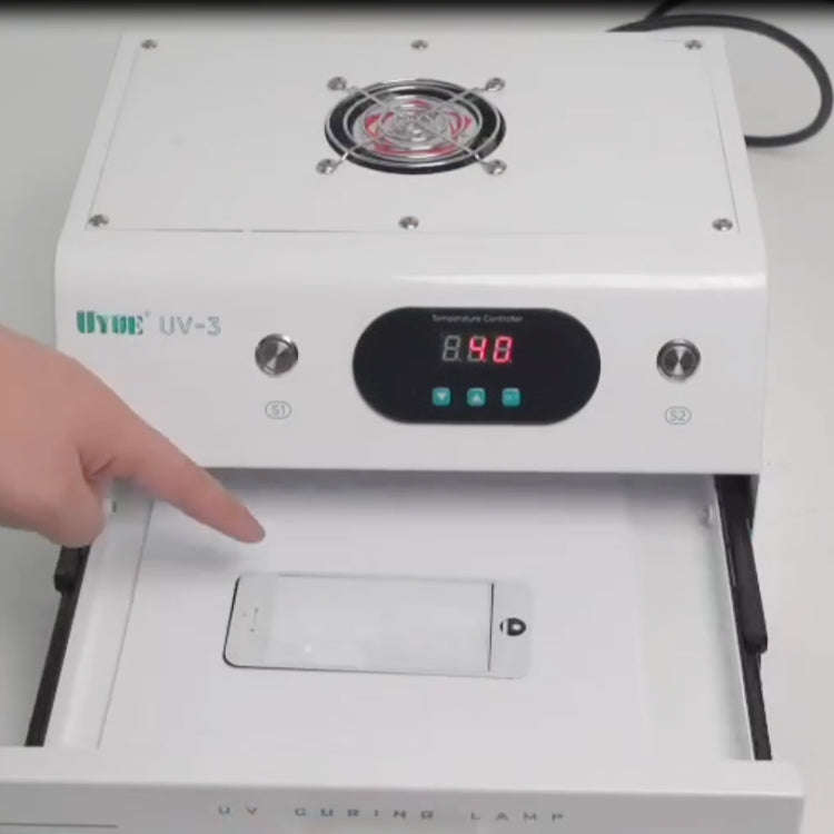 Uyue UV-3 7 inch Phone Timing Intelligent Curing Lamp Mechanic(EU Plug)