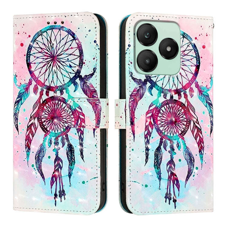 For Wiko T20 3D Painting Horizontal Flip Leather Phone Case(Color Drop Wind Chimes)
