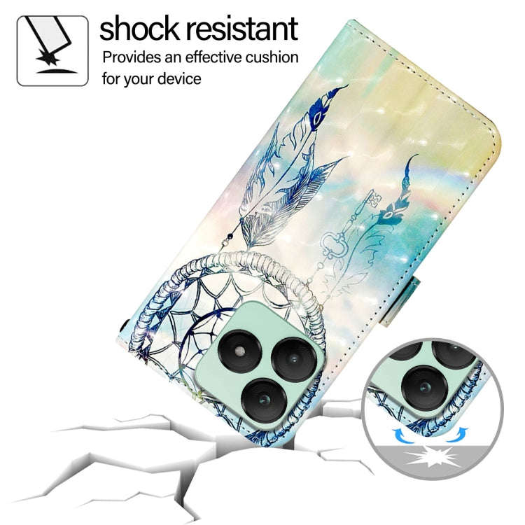 For Wiko T20 3D Painting Horizontal Flip Leather Phone Case(Dream Wind Chimes)