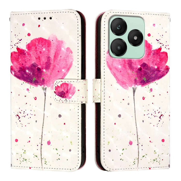 For Wiko T20 3D Painting Horizontal Flip Leather Phone Case(Flower)