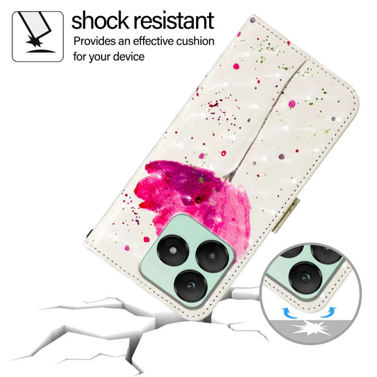 For Wiko T20 3D Painting Horizontal Flip Leather Phone Case(Flower)