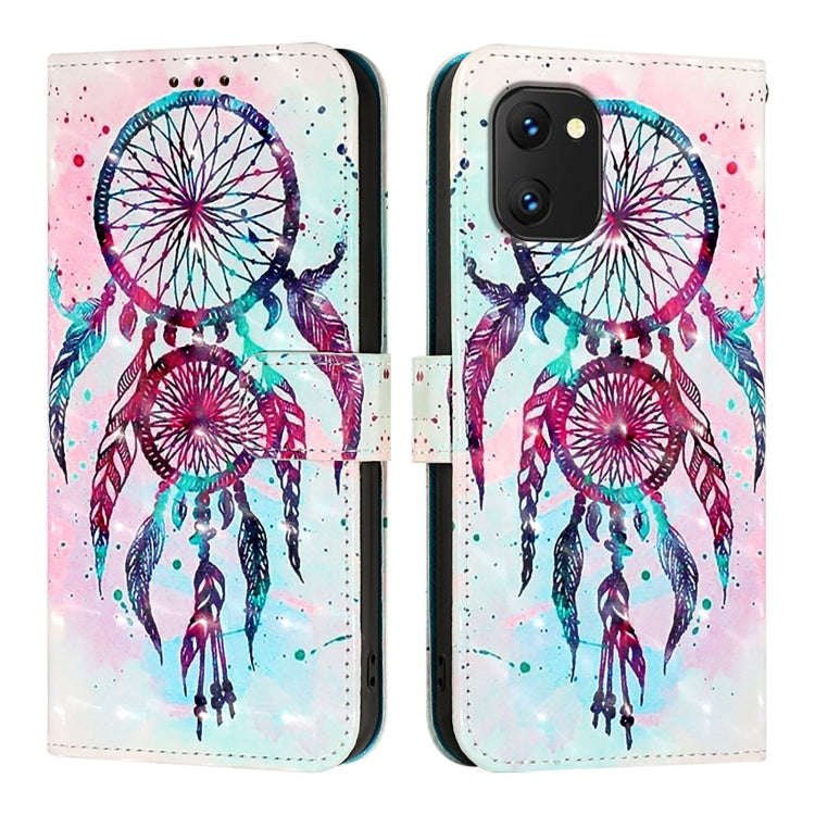 For UMIDIGI Power 7 / Power 7S 3D Painting Horizontal Flip Leather Phone Case(Color Drop Wind Chi...