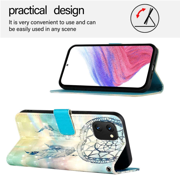 For UMIDIGI Power 7 / Power 7S 3D Painting Horizontal Flip Leather Phone Case(Dream Wind Chimes)