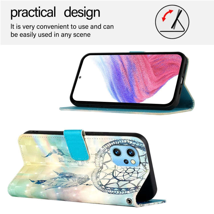 For UMIDIGI Power 7 Max 3D Painting Horizontal Flip Leather Phone Case(Dream Wind Chimes)