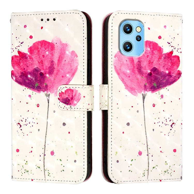 For UMIDIGI Power 7 Max 3D Painting Horizontal Flip Leather Phone Case(Flower)