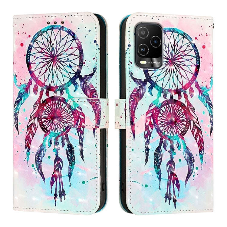 For BLU View 5 Pro 3D Painting Horizontal Flip Leather Phone Case(Color Drop Wind Chimes)
