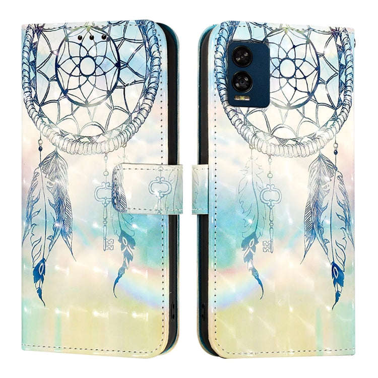 For BLU View Speed 5G 3D Painting Horizontal Flip Leather Phone Case(Dream Wind Chimes)