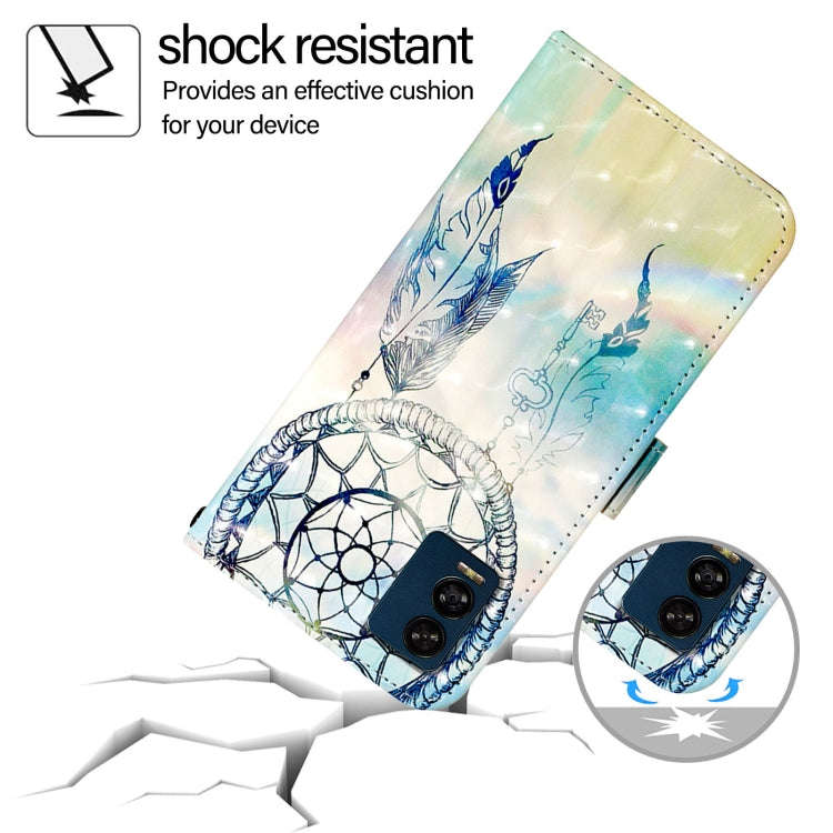 For BLU View Speed 5G 3D Painting Horizontal Flip Leather Phone Case(Dream Wind Chimes)