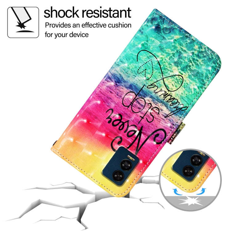For BLU View Speed 5G 3D Painting Horizontal Flip Leather Phone Case(Chasing Dreams)