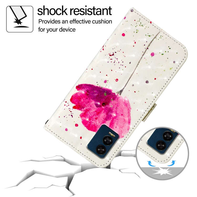 For BLU View Speed 5G 3D Painting Horizontal Flip Leather Phone Case(Flower)